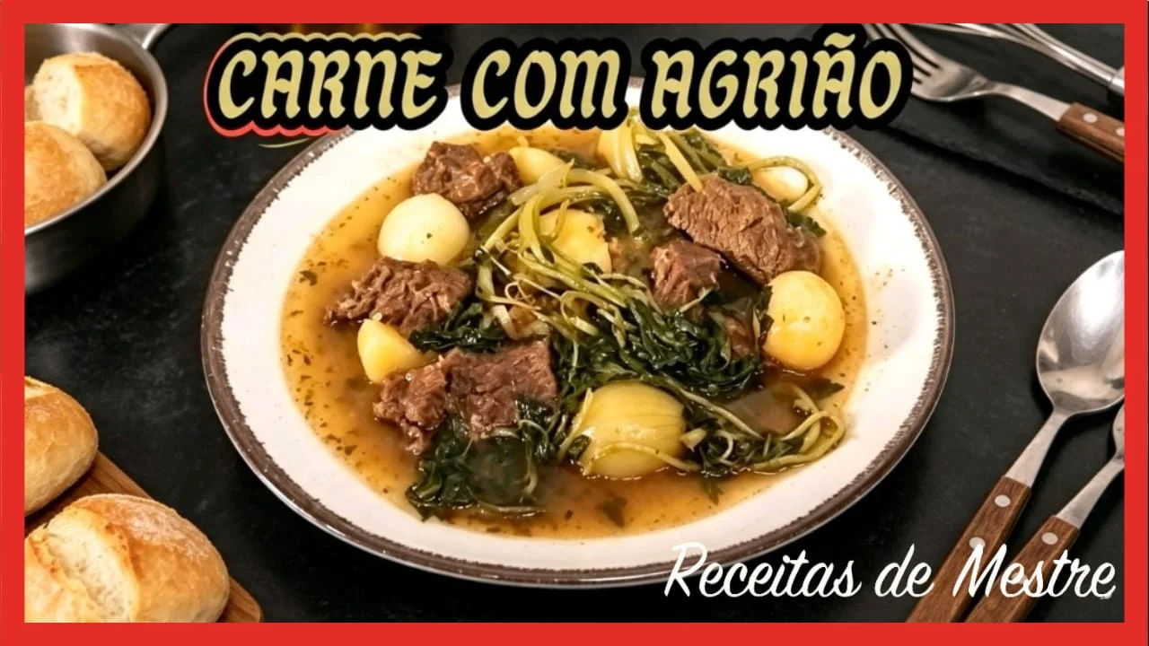 Receita de Mestre - Almir Rocha - Carne de Panela com Batata e Agrião