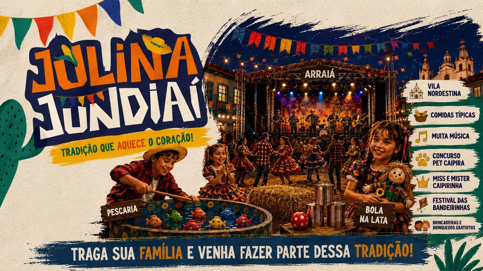 Festa Julina de Jundiaí amplia atrações para as famílias com programação especial para crianças