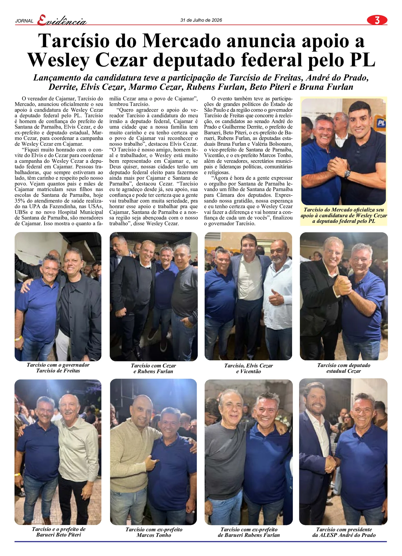 Vereador Tarcísio do Mercado