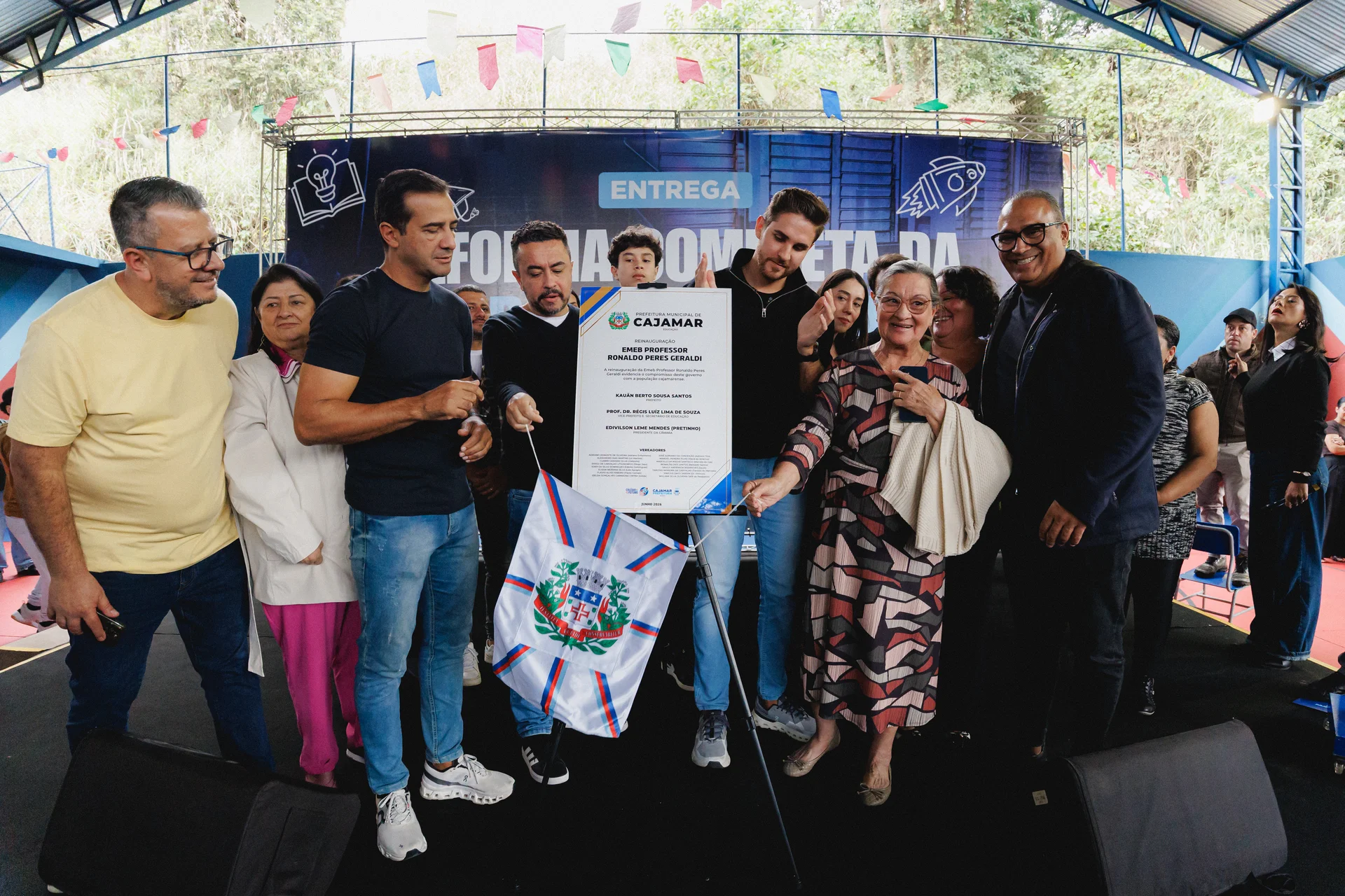 Colégio do Futuro entrega escola revitalizada e mantém mais de 11 unidades em obras em Cajamar