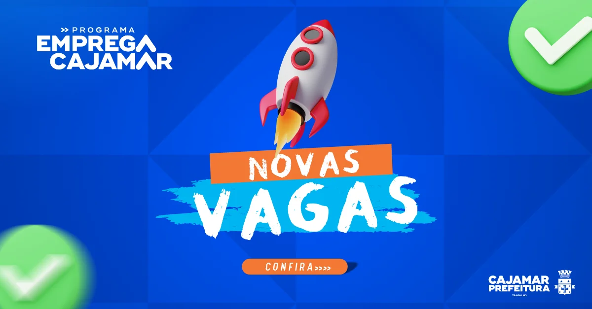 Emprega Cajamar divulga novas vagas de emprego em diferentes áreas